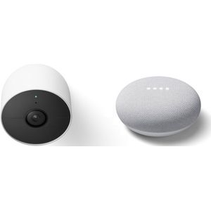 Google Nest Cam (batterij) + Google Nest Mini (Gen. 2)