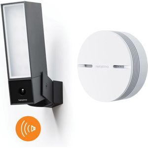 Netatmo Smart Outdoor Camera met Sirene + Slimme Rookmelder