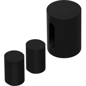 Sonos Uitbreidingsset - Sub Mini + Era 100 - 2 Pack - Zwart