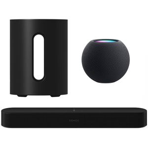 Sonos Beam Gen. 2 + Sub Mini + Apple HomePod Mini