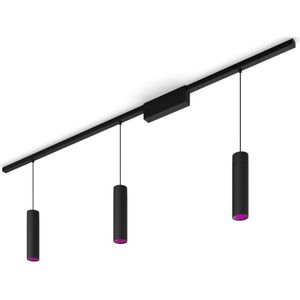 Philips Hue Perifo - Plafond Railverlichting - Starter Set 3 Hanglampen - Zwart