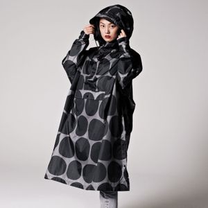 Rainkiss Regenponcho Black Polka