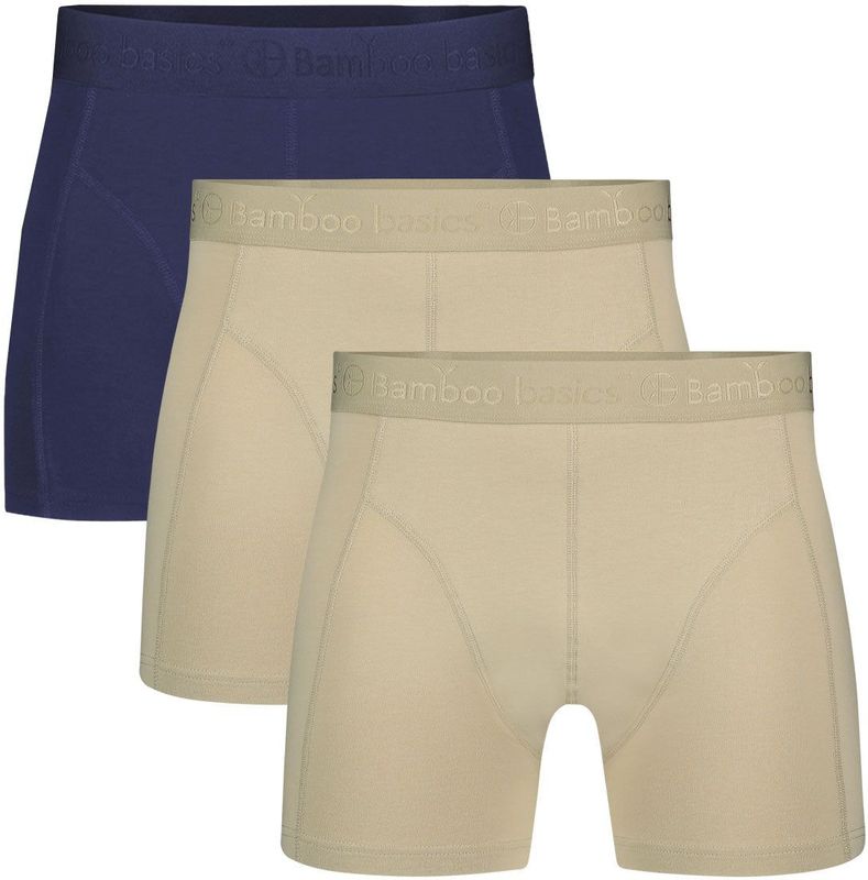 Boxershorts Rico (3-pack) - Navy, Khaki&Khaki Ton Sur Ton