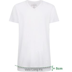 Bamboo Basics Long Fit Ondershirt Velo met Bamboe (set van 2) Wit