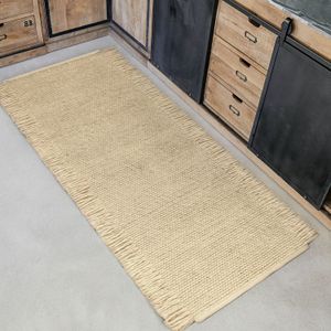 Tafelloper - Groen - Polyester - 140x40 cm