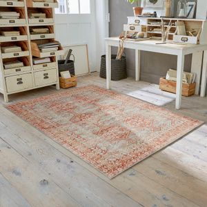 Vloerkleed Incantaro - Geweven Vloerkleed - Aztekenpatroon - Katoen