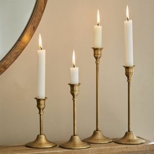 Kandelaars - Goud - Messing - Set van 4