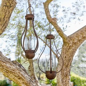 2-delige set hanglantaarns op zonne-energie Marsa