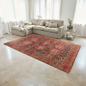 Vloerkleed Incantaro - Aztekenpatroon - Katoen