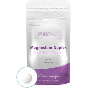 Magnesium Duplex 90 tabletten met herhaalgemak (Helpt bij vermoeidheid) - 90 Tabletten - Flinndal
