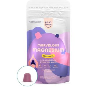 Marvelous Magnesium Gummies  180 gummies met herhaalgemak | 2+1 gratis (Met Magnesium Citraat wat helpt bij vermoeidheid – Goed voor spieren en het energieniveau) - 180 Kauwtabletten - Flinndal