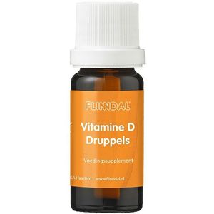 Vitamine D Druppels 10 ml met herhaalgemak (Bevat 5 mcg vitamine D3 per druppel (200 IE)) - 10 ml - Flinndal