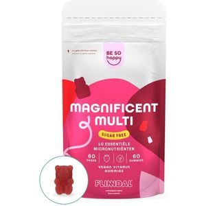Magnificent Multi Gummies 180 gummies met herhaalgemak | 2+1 gratis (Ondersteunt weerstand en de energiehuishouding! Makkelijk én lekker) - 180 Kauwtabletten - Flinndal