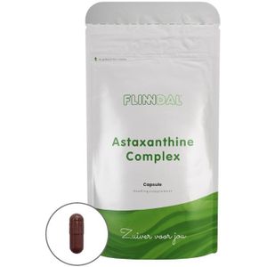 Astaxanthine Complex 90 capsules met herhaalgemak (100% natuurlijke astaxanthine (Astapure®) - Ter bescherming van gezonde cellen en weefsels) - 90 Capsules - Flinndal