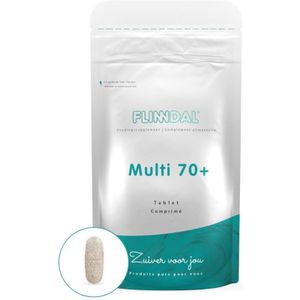 Multi 70+ 30 tabletten (Multivitamine voor 70+ met extra vitamine D, B11 en B12) - 30 Tabletten - Flinndal