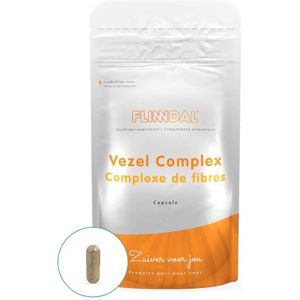 Vezel Complex 90 capsules met herhaalgemak (Mix van prebiotica en vezels voor de darmwerking en stoelgang*) - 90 Capsules - Flinndal