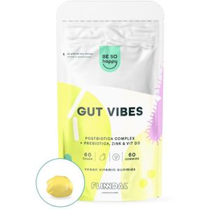 Gut Vibes Gummies 60 gummies (Bevat een mix van prebiotica en postbiotica) - 60 Kauwtabletten - Flinndal