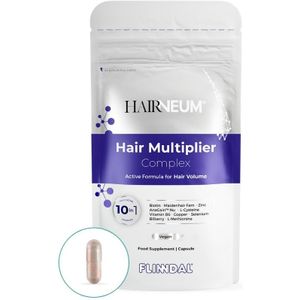 Hair Multiplier Complex 90 capsules met herhaalgemak (Voor sterk, glanzend en gezond haar) - 90 Capsules - Flinndal