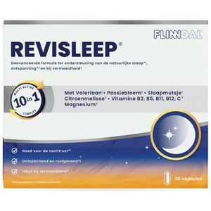 Revisleep 90 capsules (Voor een goede nachtrust, werkt ontspannend en rustgevend*.) - 90 Capsules - Flinndal