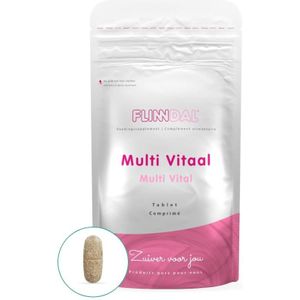 Multi Vitaal 90 tabletten met herhaalgemak (Multivitamine voor een verhoogde behoefte, tot 200% ADH) - 90 Tabletten - Flinndal
