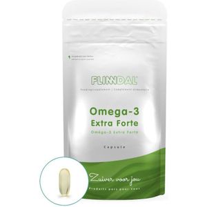 Omega-3 Extra Forte 90 capsules met herhaalgemak (Extra hoog gedoseerd visoliesupplement) - 90 Capsules - Flinndal