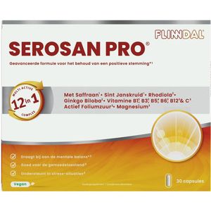 Serosan Pro 90 capsules (Geavanceerde formule voor het behoud van een positieve stemming*) - 90 Capsules - Flinndal