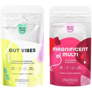Voordeelpakket Gut & Multi Gummies  Voordeelpakket (Een krachtige combinatie met Prebiotica & Postbiotica) - 1 Item - Flinndal