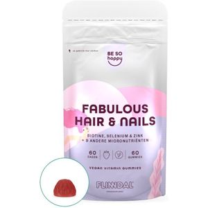 Fabulous Hair & Nails Gummies 180 gummies met herhaalgemak | 2+1 gratis (Voor sterk glanzend haar en sterke nagels. Mákkelijk en lekker) - 180 Kauwtabletten - Flinndal