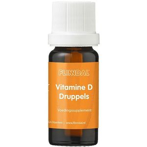 Vitamine D Druppels 10 ml (Bevat 5 mcg vitamine D3 per druppel (200 IE)) - 10 ml - Flinndal