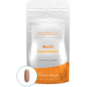 Multi Kauwtablet 90 kauwtabletten met herhaalgemak (Multivitamine kauwtablet met kersensmaak) - 90 Kauwtabletten - Flinndal