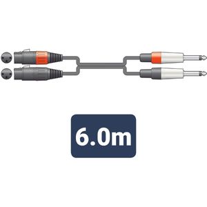 Chord XFJ0600 Professionele XLRF - Jack Male kabel 6m