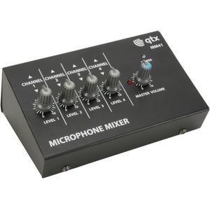Qtx MM41 4 kanaals mini microfoon mixer