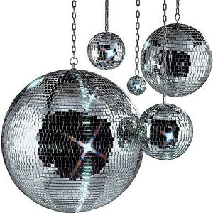 Qtx MB-20 spiegelbol helder glas met een diameter van 20cm doorsnede