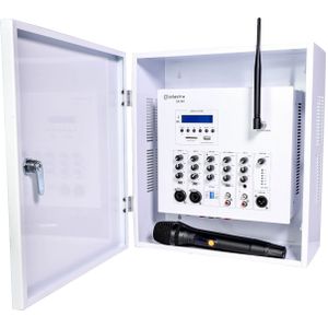 Adastra SA240 Wandversterker 100V met UHF-microfoon en DAB+-mediaspeler