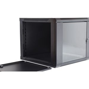 Adastra 19" equipment rack met glasdeur 9U 450 x 370 x 500mm