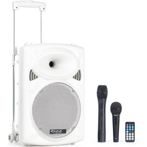 Ibiza Sound PORT8UHF-BT-WH Mobiele Bluetooth PA Luidspreker Sound Box