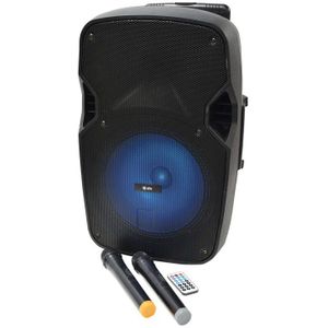 BSTOCK QTX PAL15 mobiele bluetooth luidspreker met 2 draadloze microfoons