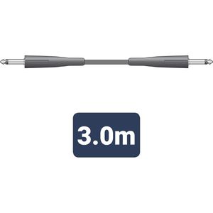 luidsprekerkabel 6,3 mm mono-jack - 6,3 mm mono-jack 3 meter
