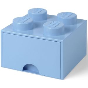 Room Copenhagen LEGO Brick Drawer 4 Licht blauw opbergdoos