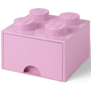 Lego - Opbergbox met Lade Brick 4 - Polypropyleen - Roze