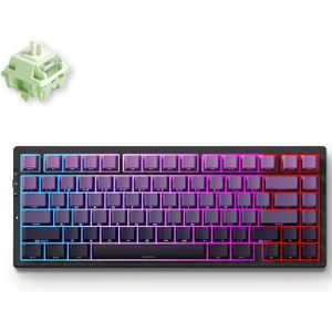 MCHOSE G75 Pro Tri-mode Black Purple Gradient Matcha Latte V2 Gasket Structure Mechanical gaming toetsenbord