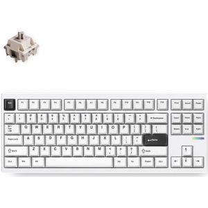 MCHOSE GX87 Ultra: White Electrophoresis Vintage White Aluminum Custom Mechanical toetsenbord