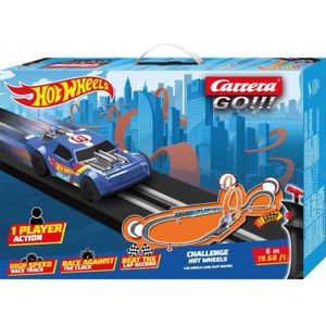 Carrera GO!!! Hot Wheels - Blauw Night Shifter vs. Rood HW50 Concept - Racebaan 6m Racebaan