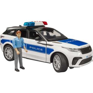 bruder Range Rover Velar politievoertuig met politieagent en licht en geluid modelvoertuig 02890