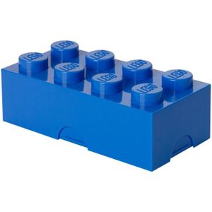 LEGO - Lunchbox Brick 8 - Polypropyleen - Blauw