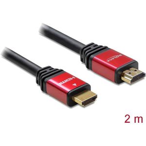 DeLOCK High Speed HDMI - HDMI A male > HDMI A male kabel 2 meter