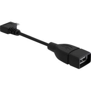DeLOCK Micro USB-B > USB-A 2.0 adapter 0,11 meter