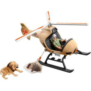 Schleich Wild Life - Helikopter dierenredding speelfiguur