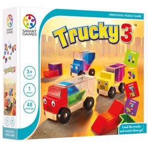 SmartGames Trucky 3 - Uitdagend educatief spel voor kinderen vanaf 3 jaar - 48 opdrachten