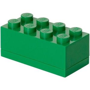 LEGO - Mini Box 8 Lunchbox - 4,6x9,2x4,3 cm - Donker groen
